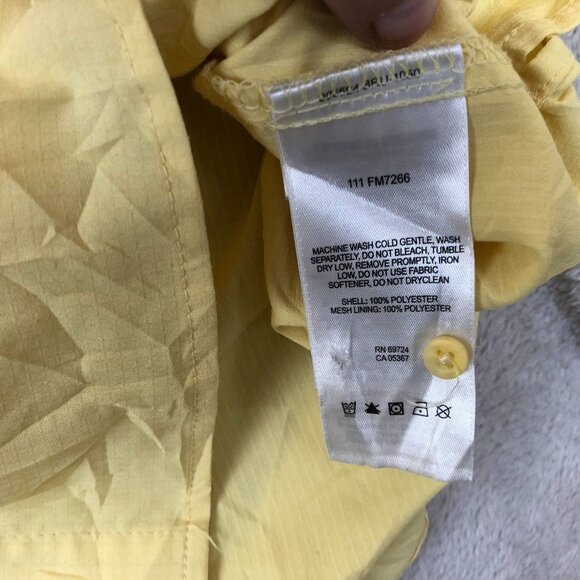 Columbia PFG Mens Fishing Shirt Size XXL Yellow Short Sleeve Caped and Vented - Picture 6 of 13